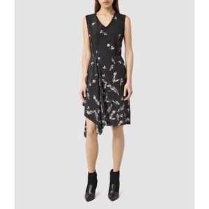 Allsaints Vista Canna Silk Dress